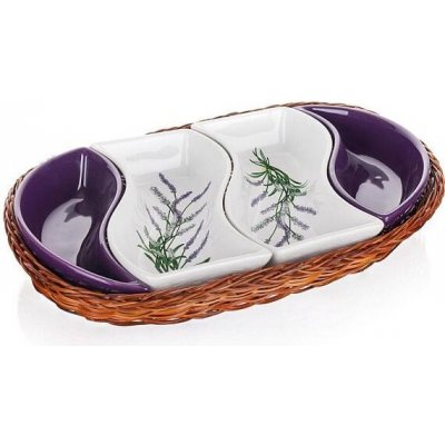 Banquet miska v košíku Lavender 4 díly OK 30,5 cm – Zbozi.Blesk.cz