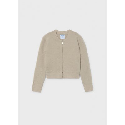 Mayoral svetr rozepínací chundelatý béžový – Zboží Dáma