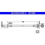 Brzdová hadice ATE 24.5163-0155.3 – Hledejceny.cz