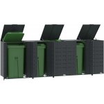 vidaXL Box na odpadky pro 5 tun antracitový 345x79x117 cm ocelový – HobbyKompas.cz
