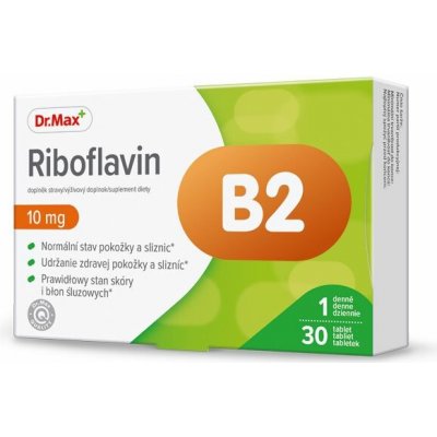 Dr. Max Riboflavin B2 10 mg 30 tablet – Hledejceny.cz