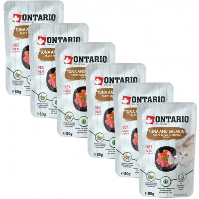 Ontario Cat tuna & salmon 6 x 80 g