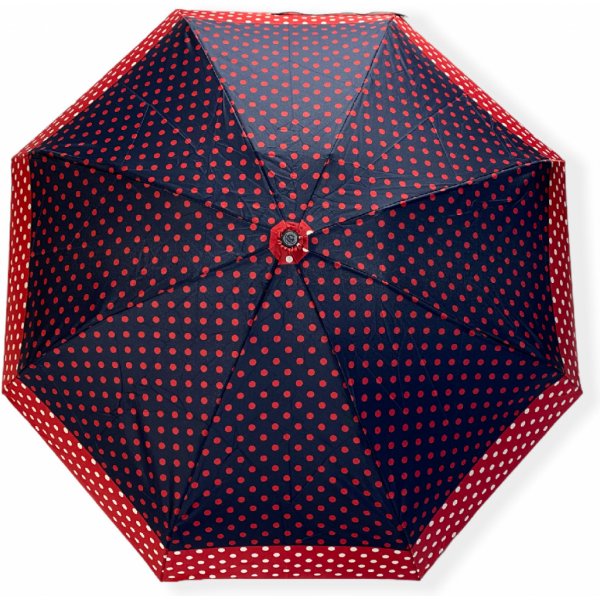 Real Star deštník mini skládací s puntíky červený od 489 Kč - Heureka.cz