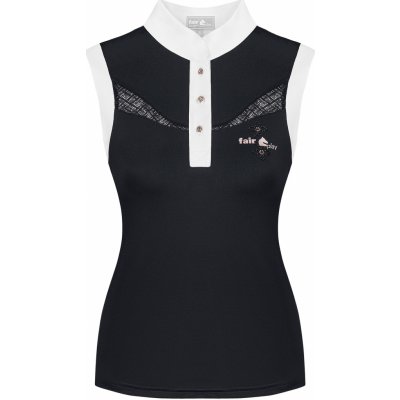 Fair Play Závodní jezdecké tílko CECILE ROSEGOLD SL Černá – Hledejceny.cz