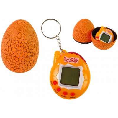 Elektronická hra Tamagotchi Pet ve vajíčku oranžová