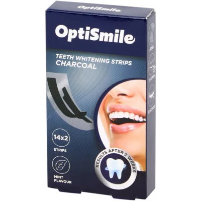 OptiSmile Pásky na bělení zubů Charcoal 14 ks – Zboží Dáma