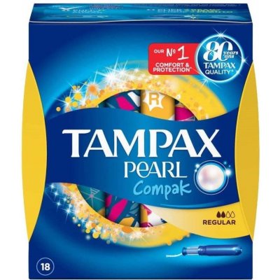 Tampax Pearl Compak 2962 normální tampóny 18 ks – Zboží Dáma