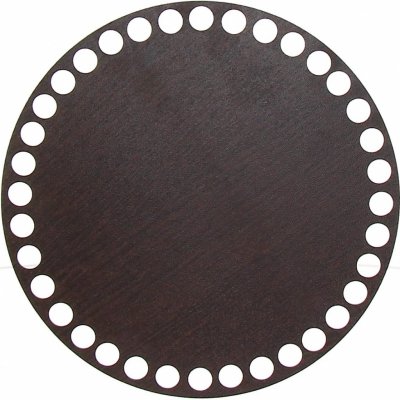 Naše galanterie Dno na košík wenge, kruh 15cm – Zboží Mobilmania