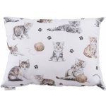 Pleva bylinný polštář Červená kostka s medvídky 23x29 – Zboží Dáma