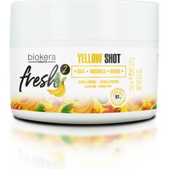 Salerm Biokera Yellow Shot maska pro poškozené vlasy 250 ml