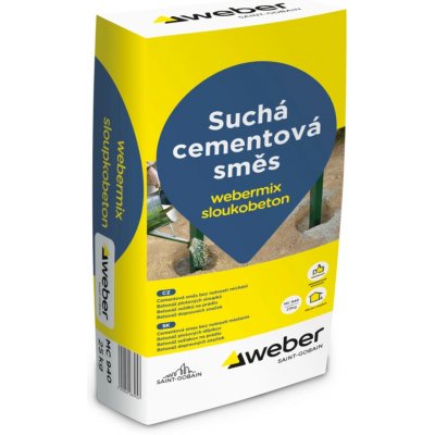 Weber Suchý hotový beton Webermix sloupkobeton 25 kg – Zbozi.Blesk.cz