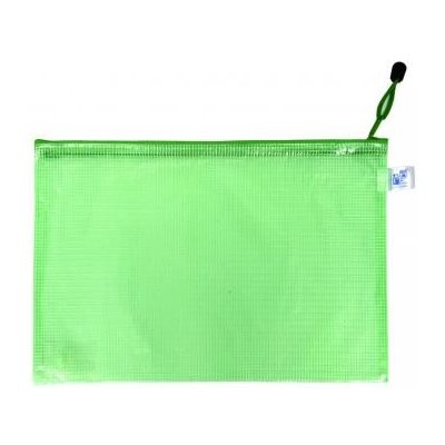 Síťovaná obálka se zipem A4 - zelená - 2-315 – Zboží Živě
