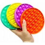 Antistresová senzorická hračka Push Pop Bubble kruh Oranžová