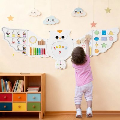 Costway Montessori Activity board na stěnu Sova – Hledejceny.cz