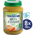 Hamánek Krůta se zeleninou a rýží 8 x 190 g – Hledejceny.cz