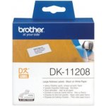 Brother DK-11208 - Černá na bílé - 400 adresní – Hledejceny.cz