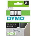 Dymo 45013 černý tisk/bílý podklad, 7m, 12mm – Sleviste.cz