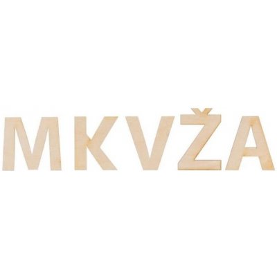 ČistéDřevo dřevěné libovolné písmeno 7 cm – Zboží Dáma