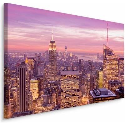Plátno Panorama New Yorku V Noci II. Varianta: 30x20 – Hledejceny.cz