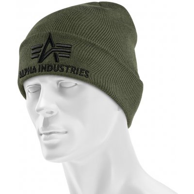 Čepice Alpha Industries 3D Beanie Dark Green – Hledejceny.cz