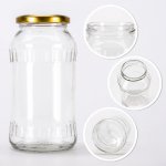 Skleněná nádoba dóza 720ml 16cm s víčkem – Hledejceny.cz