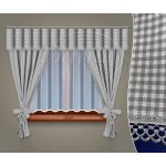 Závěsový set kanafas šedý - 2x(175 x 140) + 26 x 300 cm – Hledejceny.cz