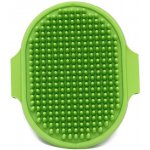 Surtep Vyčesávací masážní kartáč pro psy zelený 13 cm – Zboží Dáma
