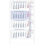 Nástěnný Helma Čtyřměsíční modrý s poznámkami 2026 – Zboží Dáma