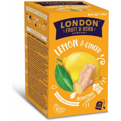 LONDON FRUIT & HERB Ovocný čaj citron se zázvorem 20 x 2 g – Zbozi.Blesk.cz