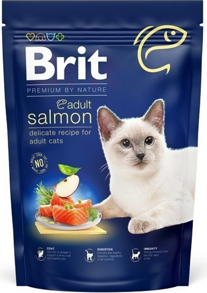 Brit Premium by Nature Cat Adult Salmon 1,5 kg