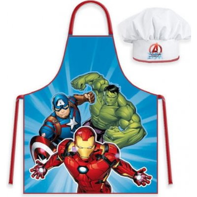 BrandMac Zástěra pro děti s kuchařskou čepicí Avengers – Hledejceny.cz