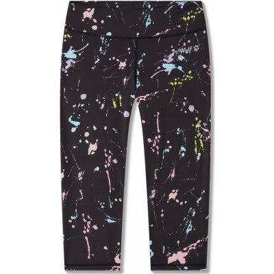 Wolf Dívčí funkční 3/4 legíny H2564 černá skvrny Černá – Zboží Mobilmania