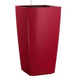 Lechuza Květináč Cubico Premium 40 červená lesklý 40 x 40 x 75 cm – Hledejceny.cz