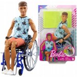 Barbie Model Ken na invalidním vozíku v modrém kostkovaném tílku 195 – Zboží Dáma