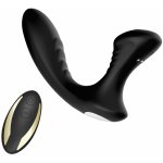 Boss Series storm black with remote control Vibrační masážní přístroj na prostatu černé – Hledejceny.cz