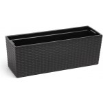 Truhlík Begonia RATAN 19 x 56 x 20 cm antracit – Zboží Mobilmania