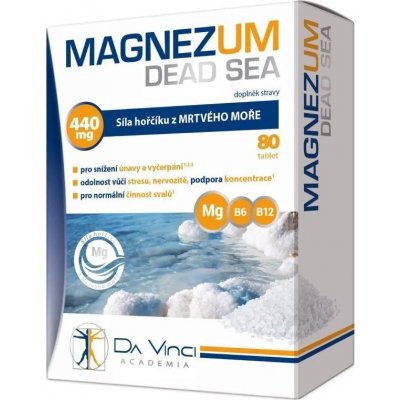 Da Vinci Academia Magnezum Dead Sea Hořčík z Mrtvého moře 80 tablet – Hledejceny.cz