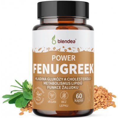 Blendea Fenugreek Pískavice řecké seno extrakt 60 kapslí – Hledejceny.cz
