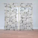 Záclony Oblázky: 2 ks - 150x250 cm - Sablio – Hledejceny.cz