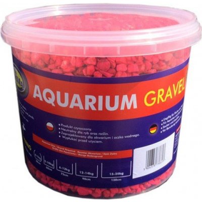 Aqua Nova štěrk fluo růžový 5 kg, 3 l