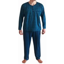 Olda BNA273 pánské pyžamo dlouhé tm.modré