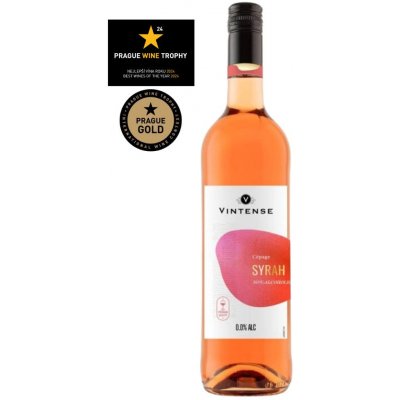 Syrah Vintense Odrůdové nealkoholické víno růžové 750 ml – Zboží Dáma