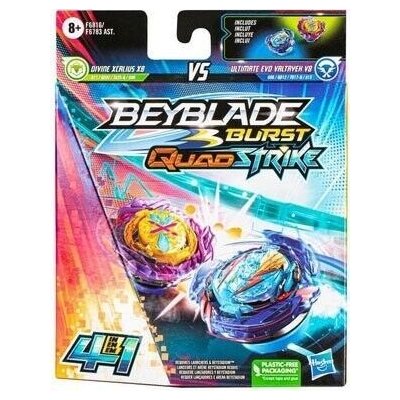 Hasbro Beyblade Burst QuadStrike Divine Xcalius X8 vs Ultimate Evo Valtryek V8