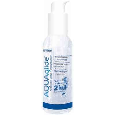 Aqua Glide Lubrikační a masážní gel 2v1 dávkovači lahvička 125 ml
