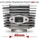 Motor na kolo - válec motoru GTX 80 pro obsah 80 ccm - 40 mm