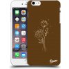 Pouzdro a kryt na mobilní telefon Apple Pouzdro Picasee silikonové Apple iPhone 6 Plus/6S Plus - Brown flowers čiré