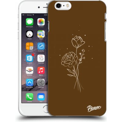 Pouzdro Picasee ULTIMATE CASE Apple iPhone 6 Plus/6S Plus - Brown flowers
