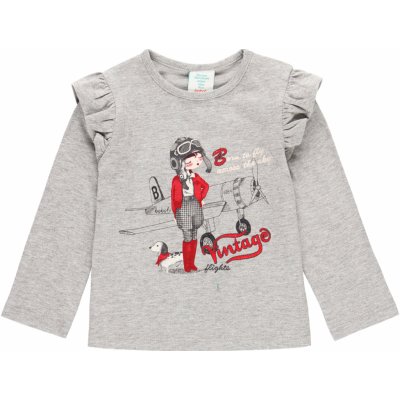 Dívčí tričko s motivem Boboli šedá