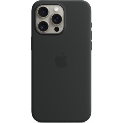 Apple Silikonové s MagSafe iPhone 15 Pro Max, černé MT1M3ZM/A Apple iPhone 15 Pro Max Silicone Case s MagSafe - Black