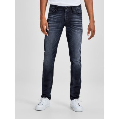 Jack & Jones Glenn slim fit džíny s vyšisovaným efektem Tmavě modré